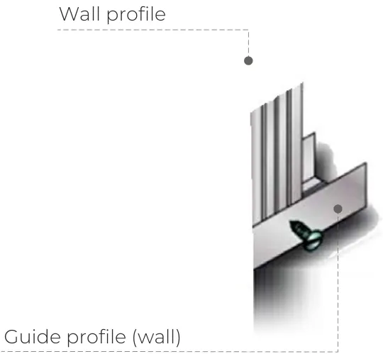 Cladding on wall profiles
