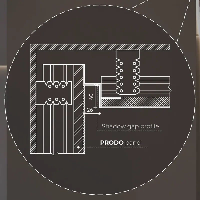 Shadow gap profile