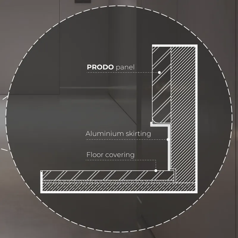 Concealed skirting
